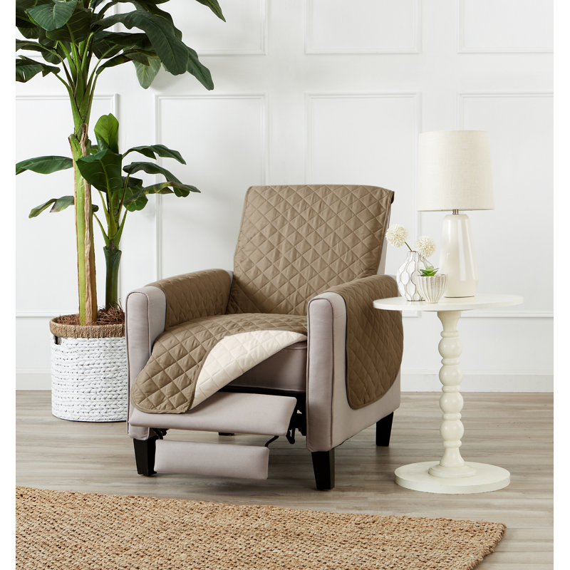 Alcott Hill® Reversible Quilted Box Cushion Recliner Slipcover